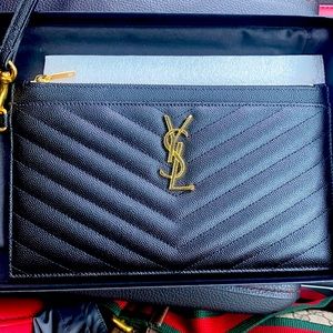 New YSL wrist pouch.